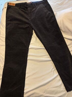 Charcoal  Mens Dress Trousers in Gray Charcoal